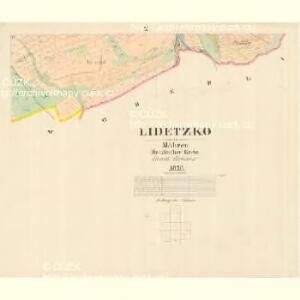 Lidetzko - m1548-1-010 - Kaiserpflichtexemplar der Landkarten des stabilen Katasters