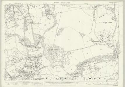 Somerset XIV.10 (includes: Bath; Claverton; Monkton Combe) - 25 Inch Map