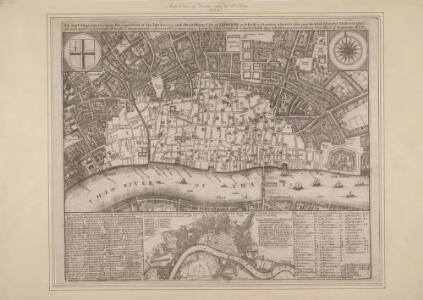 An Exact Map representing the conditions of the late famous and flourishing City of London