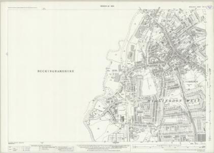 Middlesex XIV.3 (includes: Denham; Iver; Uxbridge) - 25 Inch Map