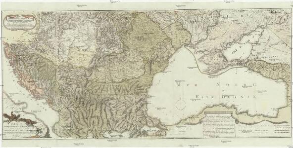 Geographische general Karte der Gränzen zwischen denen dreyen Kaiserthümern und ihren nach und nach geschehenen Veränderungen von Jahr 1718 bis heütigen Tags