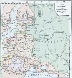 Osteuropa beim Regierungsantritte Peters des Gr. 1682
