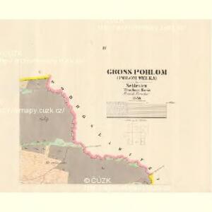 Gross Pohlom (Polom Welka) - m3313-1-004 - Kaiserpflichtexemplar der Landkarten des stabilen Katasters