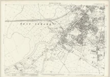Nottinghamshire XXXV.3 (includes: Averham; Farndon; Newark Upon Trent) - 25 Inch Map