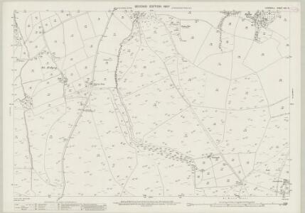 Cornwall XXV.13 (includes: St Breock; St Issey) - 25 Inch Map