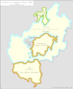 Staaten im hessischen Raum 1867