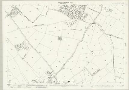 Warwickshire XLVI.5 (includes: Bishops Itchington; Burton Dassett; Chesterton; Gaydon; Lighthorne) - 25 Inch Map