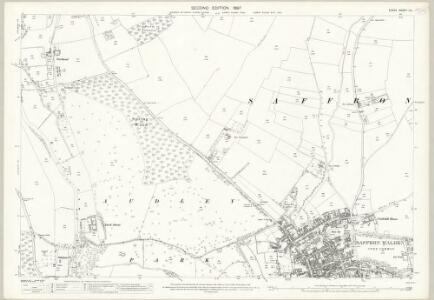 Essex (1st Ed/Rev 1862-96) IX.1 (includes: Saffron Walden) - 25 Inch Map