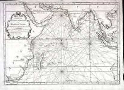 Carte de l'ocean oriental ou mer des Indes