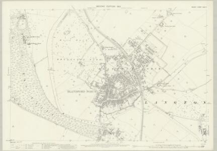 Dorset XXIV.7 (includes: Blandford Forum; Blandford St Mary; Bryanston; Langton Long Blandford; Pimperne) - 25 Inch Map