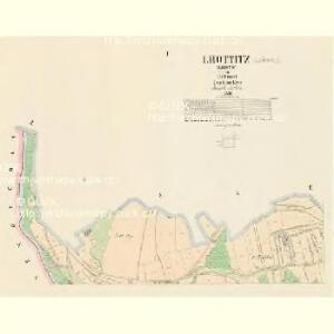 Lhottitz (Lhotic) - c3948-1-001 - Kaiserpflichtexemplar der Landkarten des stabilen Katasters