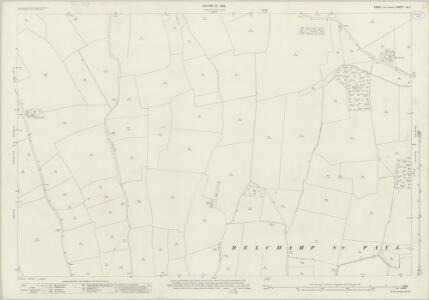 Essex (New Series 1913-) n X.2 (includes: Ashen; Belchamp St Paul; Ovington) - 25 Inch Map