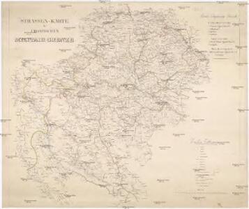 Strassen-Karte der Croatischen Militair-Grenze