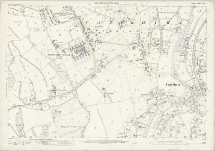 Surrey XXVII.2 (includes: Caterham; Chaldon) - 25 Inch Map