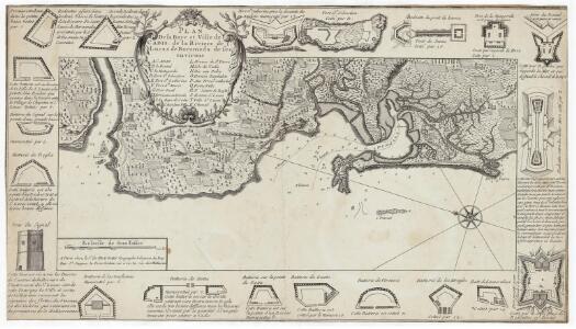 Plan de la baye et ville de Cadis de la riviere de St. Lucas de Barameda de ses environs