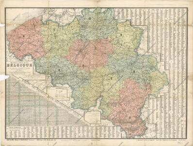 Nouvelle carte dela Belgique et des territoires d'Eupen et Malmedy glorieusement reconquis avec annexion de Montjoie