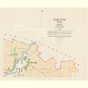 Rzestok (Řestok) - c6704-1-002 - Kaiserpflichtexemplar der Landkarten des stabilen Katasters