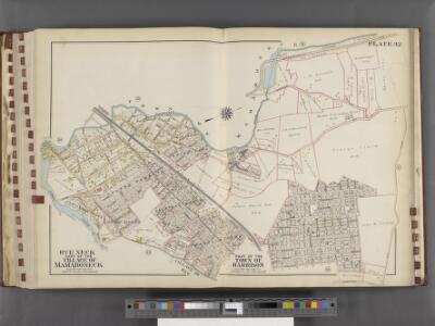 Westchester, V. 1, Double Page Plate No. 32 [Map bounded by Town of Mamaroneck, Union Ave., Nelson Ave., Harrison Ave., Stony Creek]