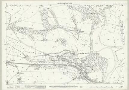 Cornwall XLV.6 (includes: Landrake with St Erney; St Germans) - 25 Inch Map
