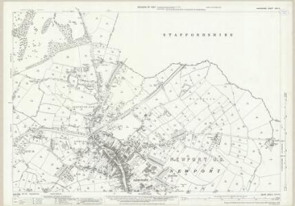 Shropshire XXXI.5 (includes: Chetwynd Aston; Chetwynd; Church Aston; Edgmond; Forton; Newport) - 25 Inch Map