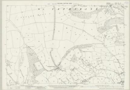Somerset VIII.10 (includes: Batheaston; Marshfield; St Catherine; Swainswick) - 25 Inch Map