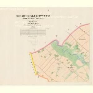 Nieder Bludowitz (Dolne Blendowice) - m0482-1-001 - Kaiserpflichtexemplar der Landkarten des stabilen Katasters