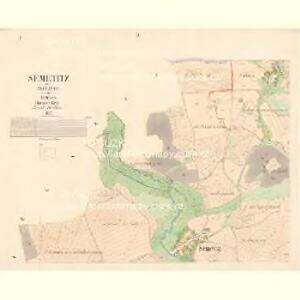 Semetitz - c9251-1-001 - Kaiserpflichtexemplar der Landkarten des stabilen Katasters