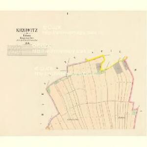 Krzowitz - c3674-1-001 - Kaiserpflichtexemplar der Landkarten des stabilen Katasters