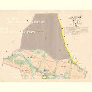 Hradek - c2298-1-001 - Kaiserpflichtexemplar der Landkarten des stabilen Katasters