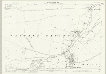 Dorset XXV.5 (includes: Tarrant Keynston; Tarrant Monkton; Tarrant Rawston; Tarrant Rushton) - 25 Inch Map