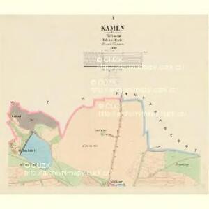 Kamen - c2997-1-001 - Kaiserpflichtexemplar der Landkarten des stabilen Katasters