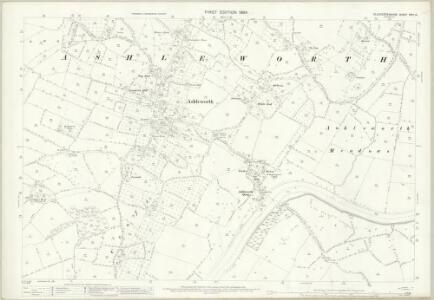 Gloucestershire XVIII.14 (includes: Ashleworth; Hartpury; Hasfield; Maisemore; Sandhurst) - 25 Inch Map
