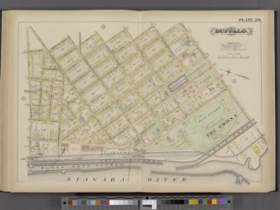 Buffalo, Double Page Plate No. 20 [Map bounded by Porter Ave., Niagara River, Ferry St.]