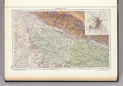 139.  Upper Ganga (Ganges) Valley.  Delhi.  The World Atlas.