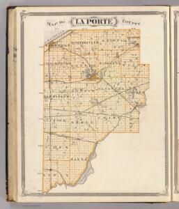 Map of La Porte County.