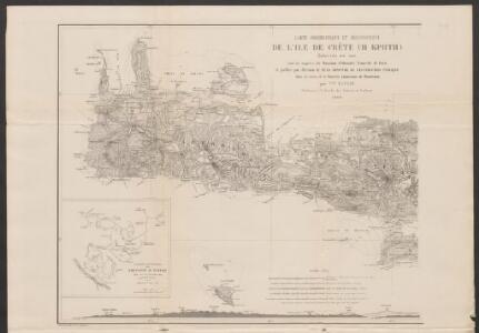 Carte orographique et géognostique de l'île de Crête