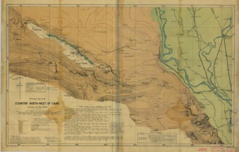 Cairo [Provisional map of the country North-west ] (1915)