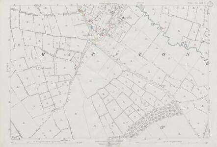 Wiltshire XXXIX.12 (includes: Cheverell Magna; Erlestoke; Marston; Worton) - 25 Inch Map