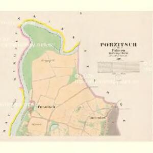 Porzitsch - c6030-1-001 - Kaiserpflichtexemplar der Landkarten des stabilen Katasters