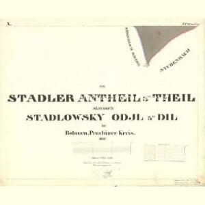 Stadler Antheil III. Theil - c2428-1-010 - Kaiserpflichtexemplar der Landkarten des stabilen Katasters