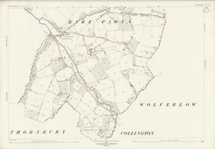 Worcestershire XXVI.3 (includes: Collington; Stoke Bliss; Thornbury; Wolferlow) - 25 Inch Map