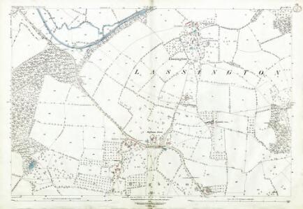 Gloucestershire XXV.9 (includes: Hartpury; Highnam; Rudford) - 25 Inch Map