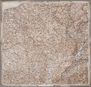 V, uit: General-Karte von Mittel-Europa in 12 Blättern, im Masse 1:1.200.000 / entworfen, bearb. und hrsg. von Josef Schlacher