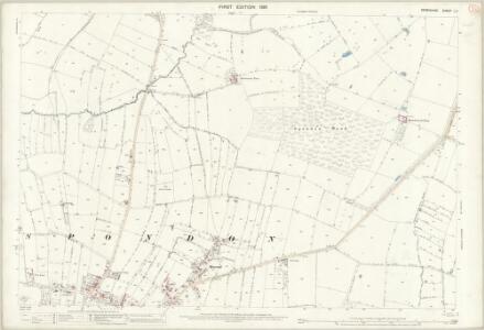 Derbyshire L.11 (includes: Chaddesden; Ockbrook; Spondon) - 25 Inch Map