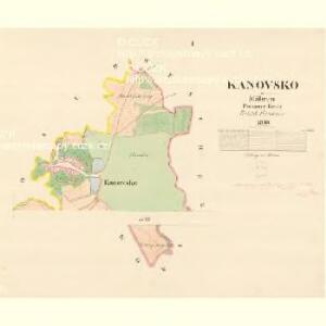 Kanovsko - m1147-1-001 - Kaiserpflichtexemplar der Landkarten des stabilen Katasters