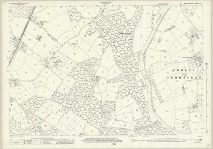 Monmouthshire XIX.5 (includes: Goetre Fawr; Gwehelog Fawr; Llanbadog Fawr; Llanover Fawr) - 25 Inch Map