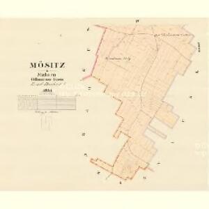 Mösitz - m1755-1-003 - Kaiserpflichtexemplar der Landkarten des stabilen Katasters