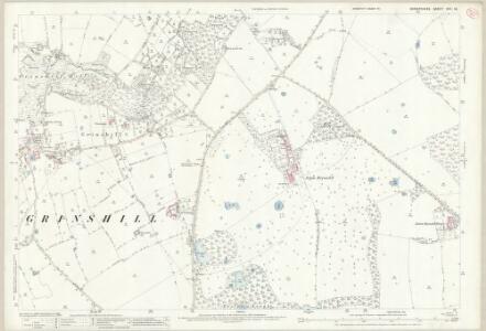 Shropshire XXI.16 (includes: Clive; Grinshill; Moreton Corbet; Shawbury) - 25 Inch Map