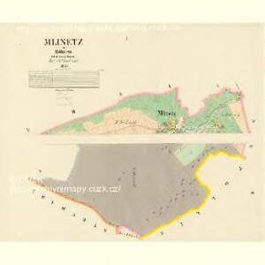 Mlinetz - c4763-1-001 - Kaiserpflichtexemplar der Landkarten des stabilen Katasters