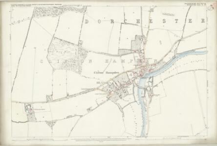 Oxfordshire XLV.12 (includes: Clifton Hampden; Culham; Long Wittenham; Nuneham Courtenay) - 25 Inch Map